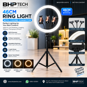46CM Ring Fill Light – 3 Phone Connector