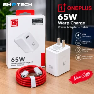 OnePlus 65W Warp Charge Power Adapter + Type-C Cable