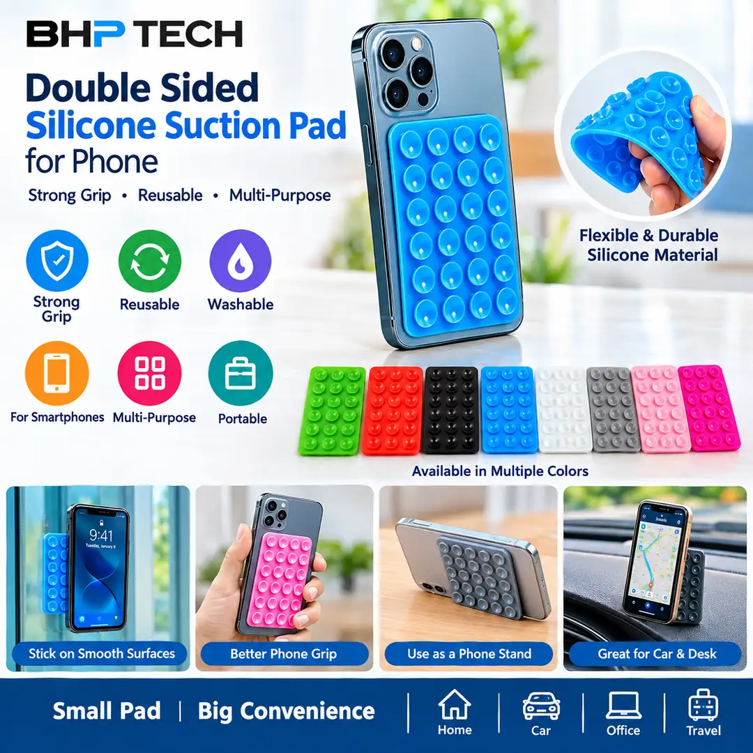 Double-Sided Silicone Suction Pad for Phone
